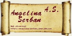 Angelina Šerban vizit kartica